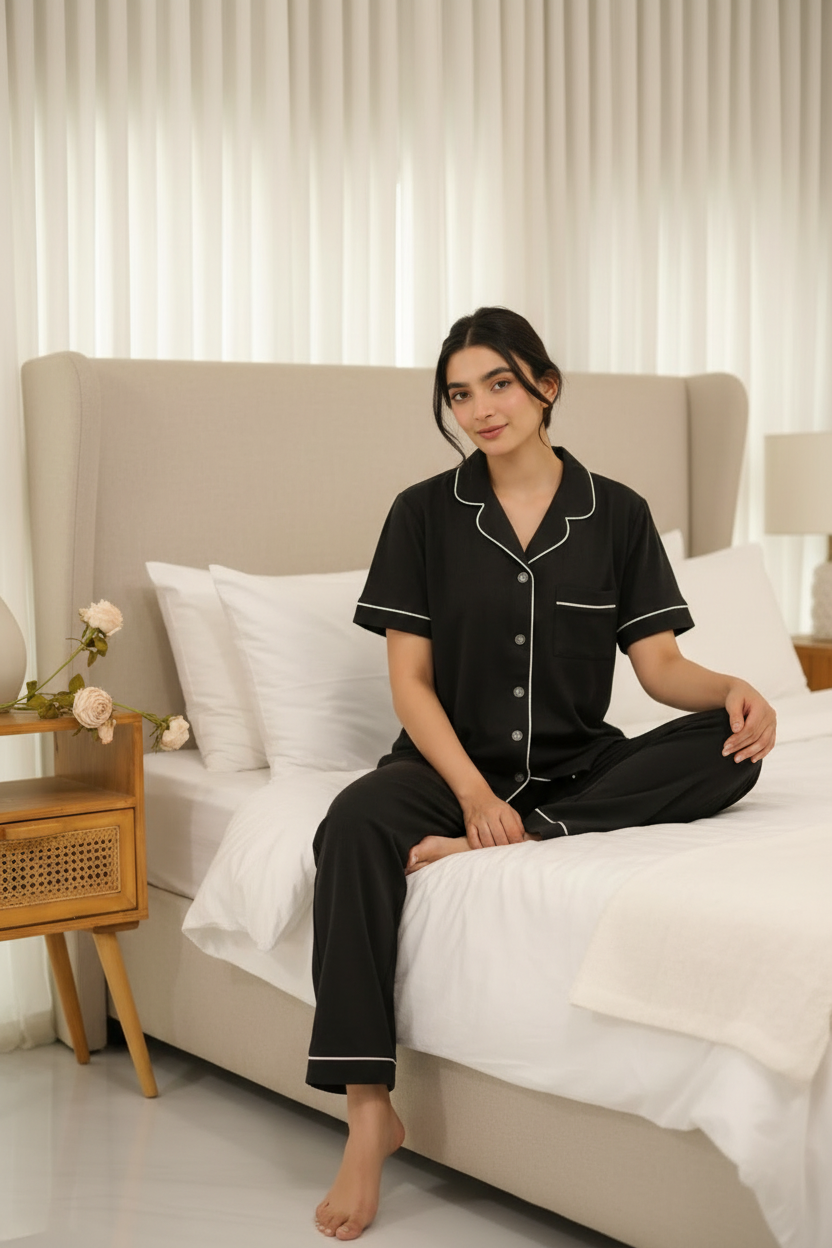 Midnight Elegance Pyjama Set - Image 2